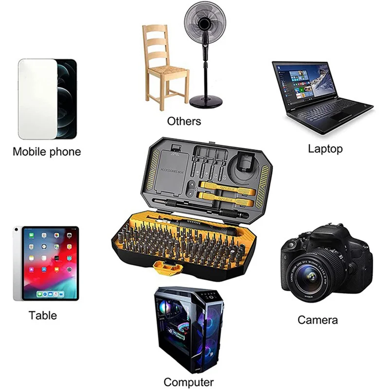 AB68 145 ピースドライバーセット高品質ポータブルコンピュータノートブック電話メンテナンスツール組み合わせ