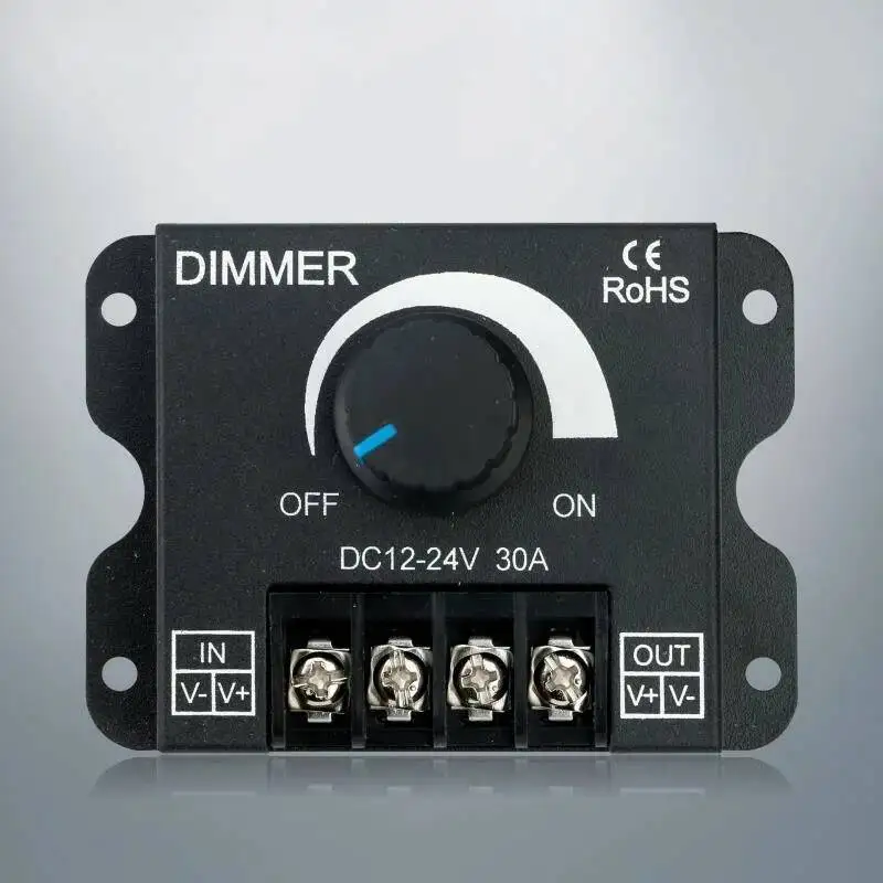 LED Soft And Hard Light Strip Light Box Light Strip Module 12-24V Electric Dimmer Brightness Adjustment Knob Switch Controller