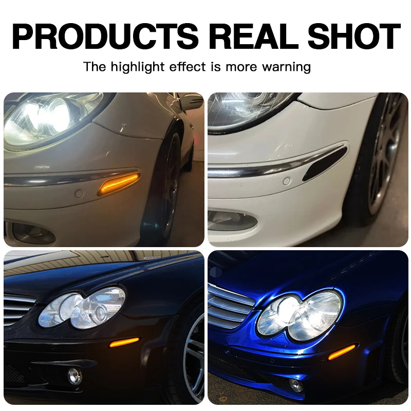 2 قطعة Led الجانب ماركر بدوره مصباح إشارة الوامض مؤشر مصباح لمرسيدس بنز W211 E الفئة E320 E55 AMG E500 E350 2118200121 #6
