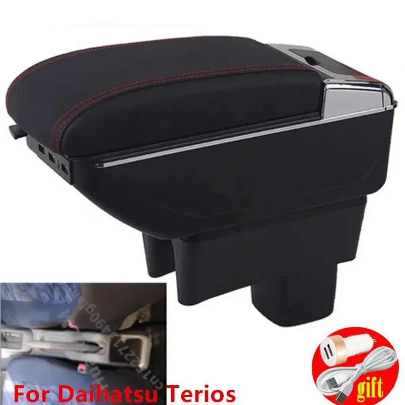 For Daihatsu Terios armrest box central content box interior Armrests Storage car-styling accessories part with USB