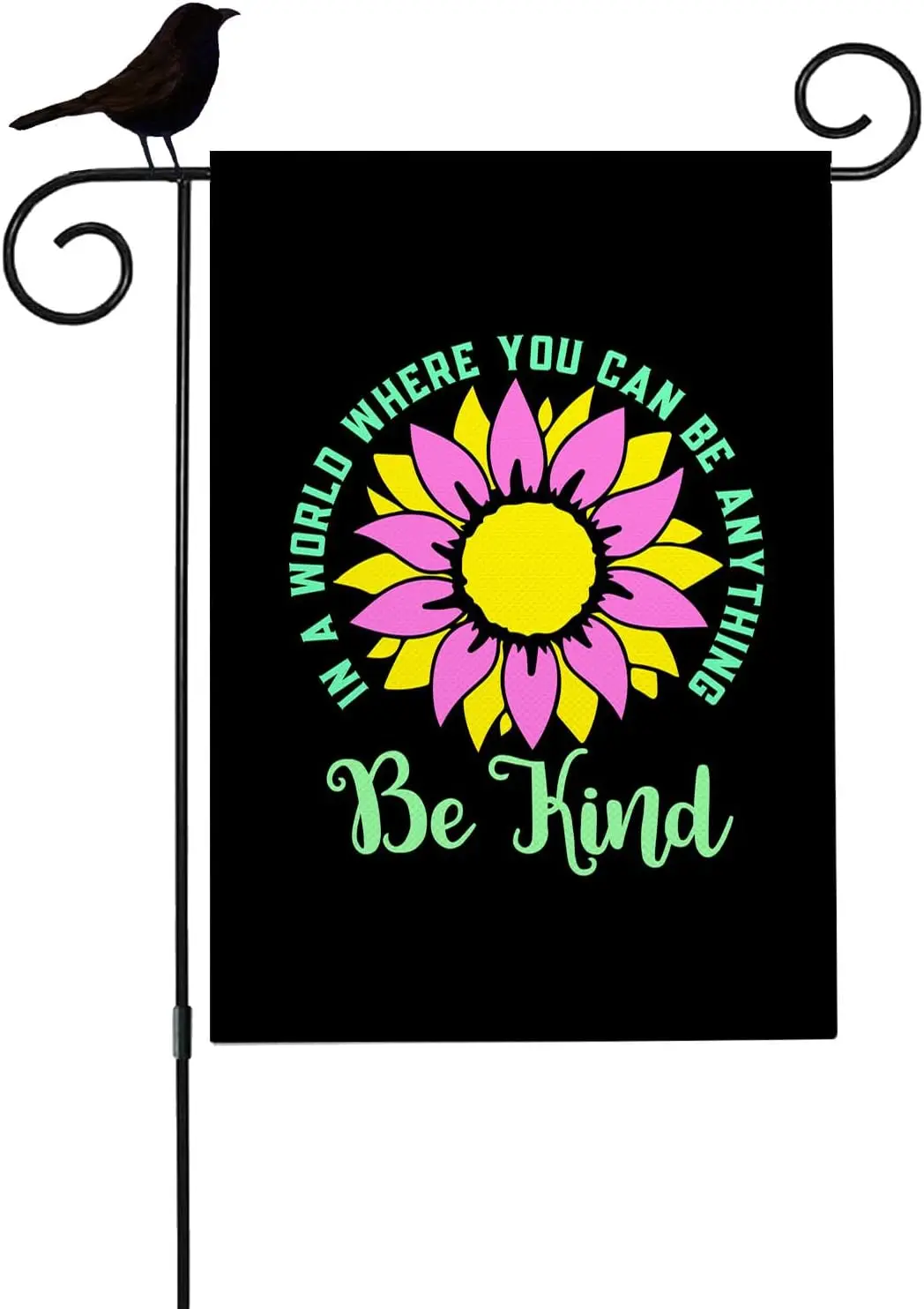 Будьте добры, цветочный Садовый флаг 12,5x18 дюймов, двусторонний внешний вид, в мире, где вы можете быть чем-то полезным, сезонный фермерский завод Ya