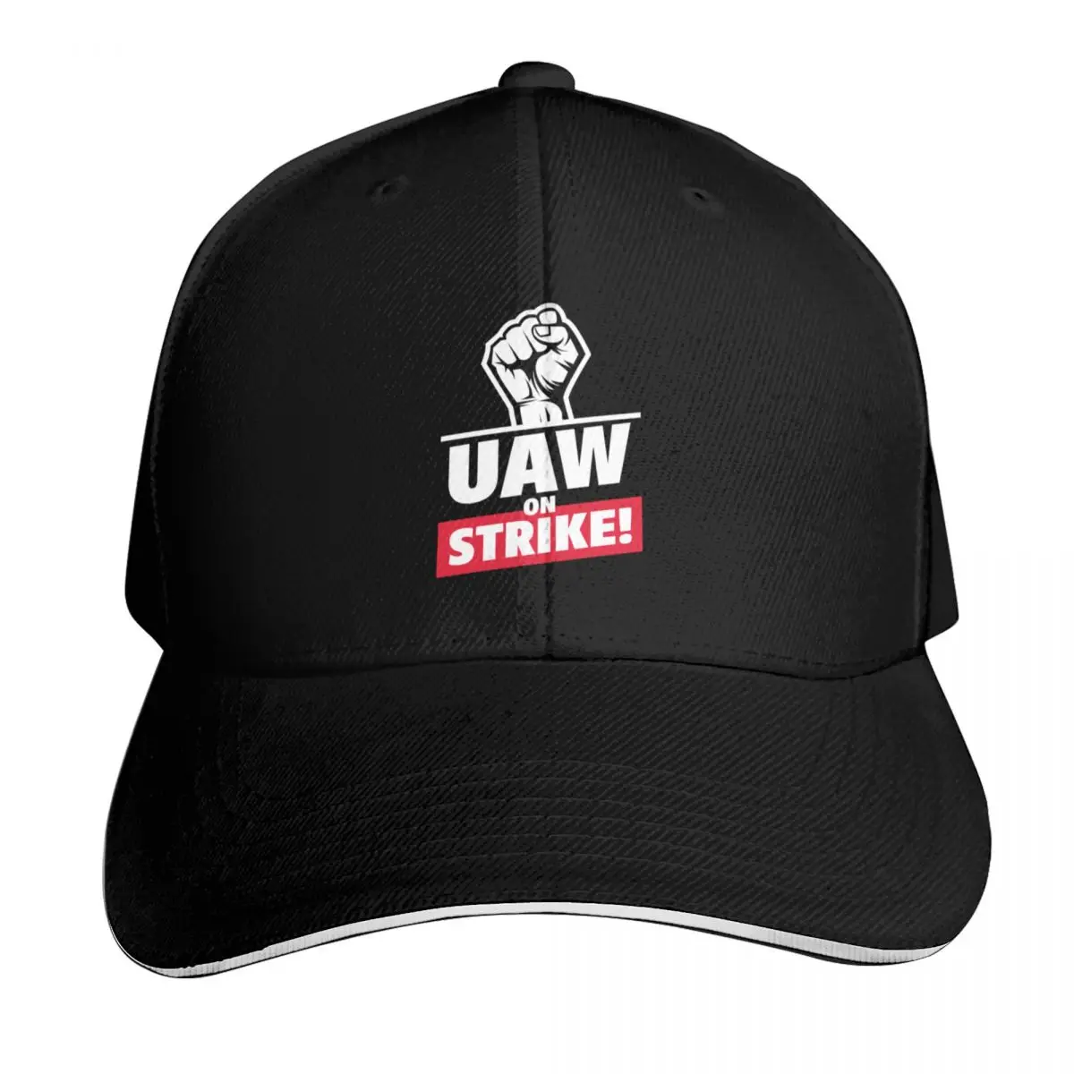 UAW On Strike United Auto Workers Rally Baseball Cap Strapback Dad Hat Six Panel Structured Crown Sun Protection UPF 50+