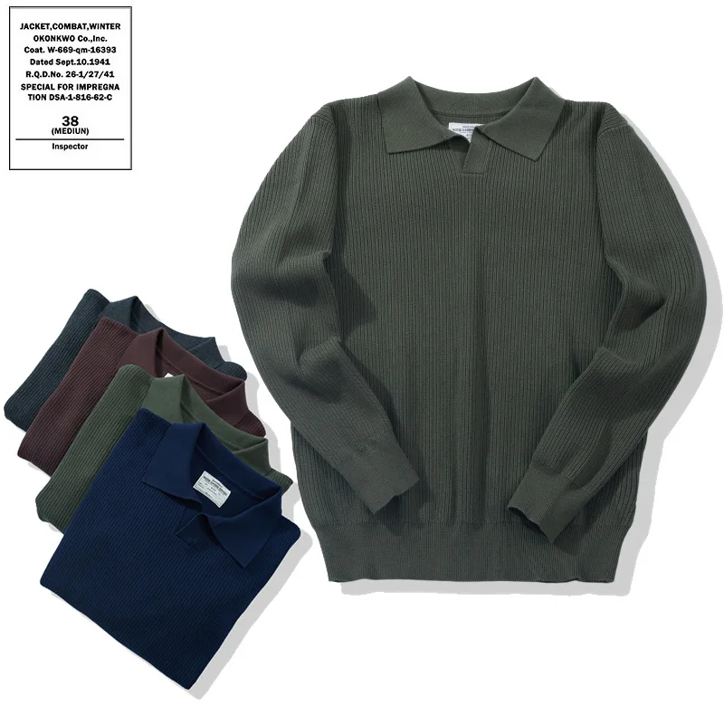 

Thi Knitted Cotton irt with Braided Pattern Pure Cotton Long Sve O-Ne Casual Sle Men's Sweater for Daily Wear