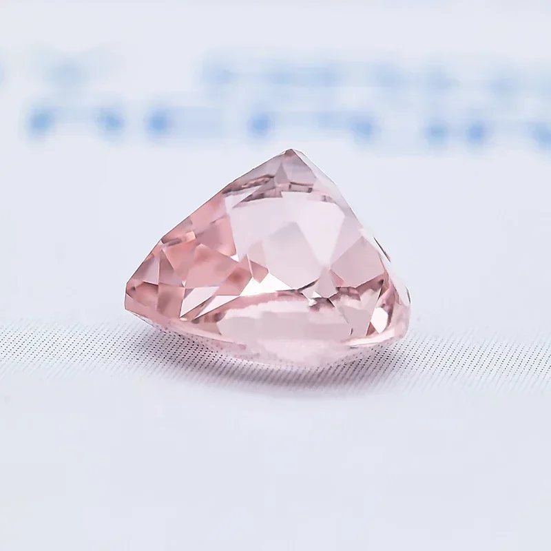 Top Lab Grown Sapphire Heart Cut Morgan Pink VVS1 Selectable AGLCertificate Charms Gemstone for DIY Jewelry Making Materials