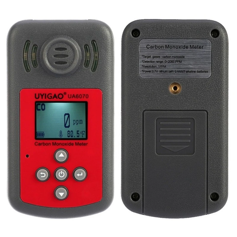 UA6070 high-precision carbon monoxide detector, toxic and combustible gas detector such as carbon monoxide