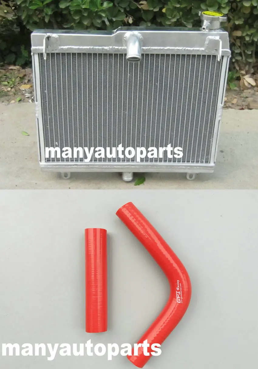 Алюминиевый радиатор и красный силиконовый шланг для SUZUKI RG400 RG500 RG 400 500 Алюминиевый радиатор и красный силиконовый шланг для SUZUKI RG400 RG500 RG 400 500