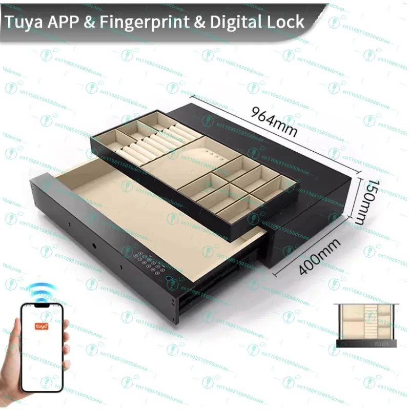 

American high-security electronic digital combination lock drawer hidden safe