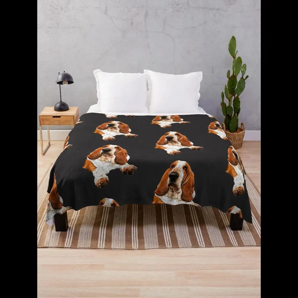 

Одеяло Basset Hound с добавлением очарования вашего пространства с помощью этого стильного домашнего текстиля