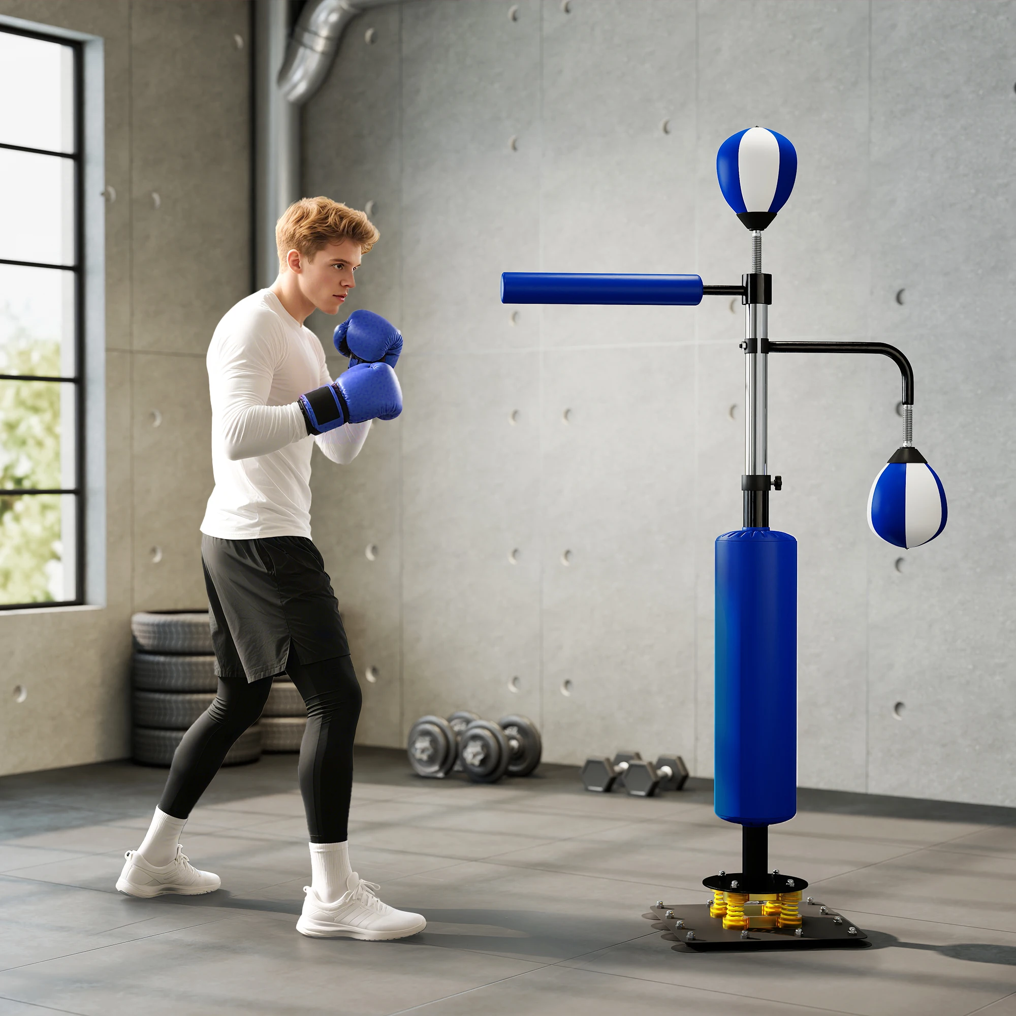 Boxing Punching Bag - 4.6-6.7 Speed Bag Boxing Bag Stand,