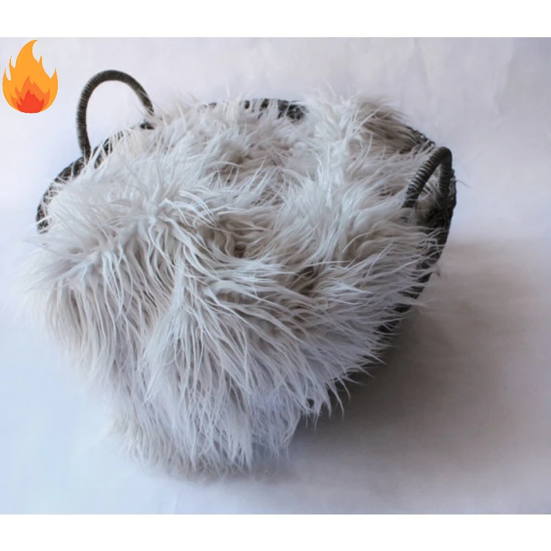 

Faux Fur Artificial Fur, Newborn Baby Photography Props, Basket Stuffer Blanket - fotografía para recién nacidos - יילוד צילום