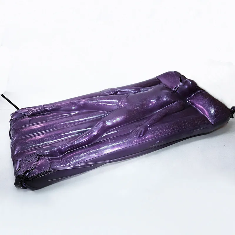 No air leakage latex vacuum bed inflatable mattress model can be customized sleeping bag single operation 100x205cm