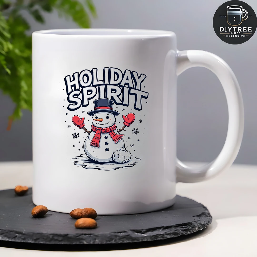 11oz Christmas Snowman Themed Cup Family Office Holiday Gift Kids Cup Must-Have for Christmas