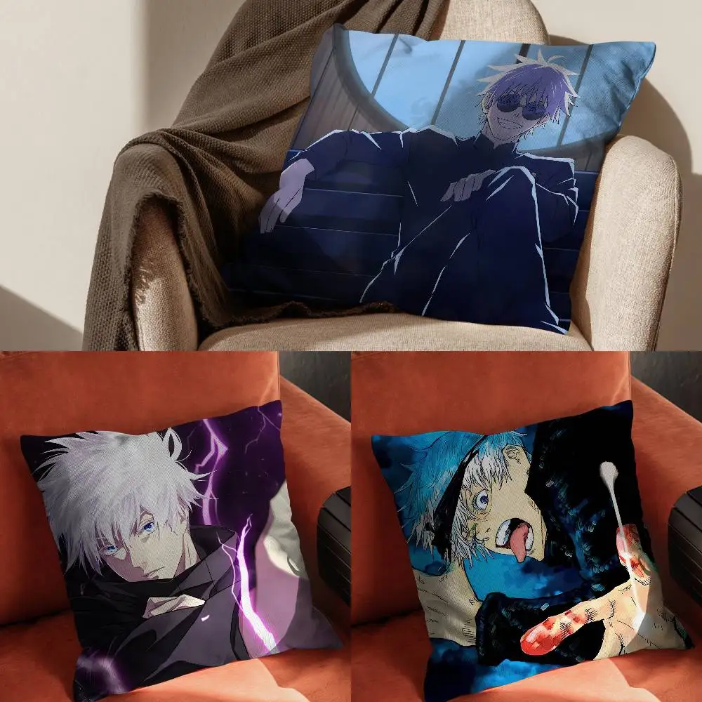 

Anime S-Satoru G-GojoPillowcase For Car Pillows 60x60 Cushions Luxury Double Sided Cover Home And Decoration Sofa 30x30
