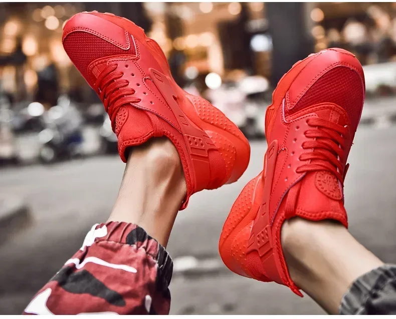 Sommerliche Herrenschuhe mit atmungsaktiver Mesh-Oberfläche, leichtem, weichem Boden, lässige, trendige Laufschuhe, Sportschuhe für Herren aus China. – Detail 31