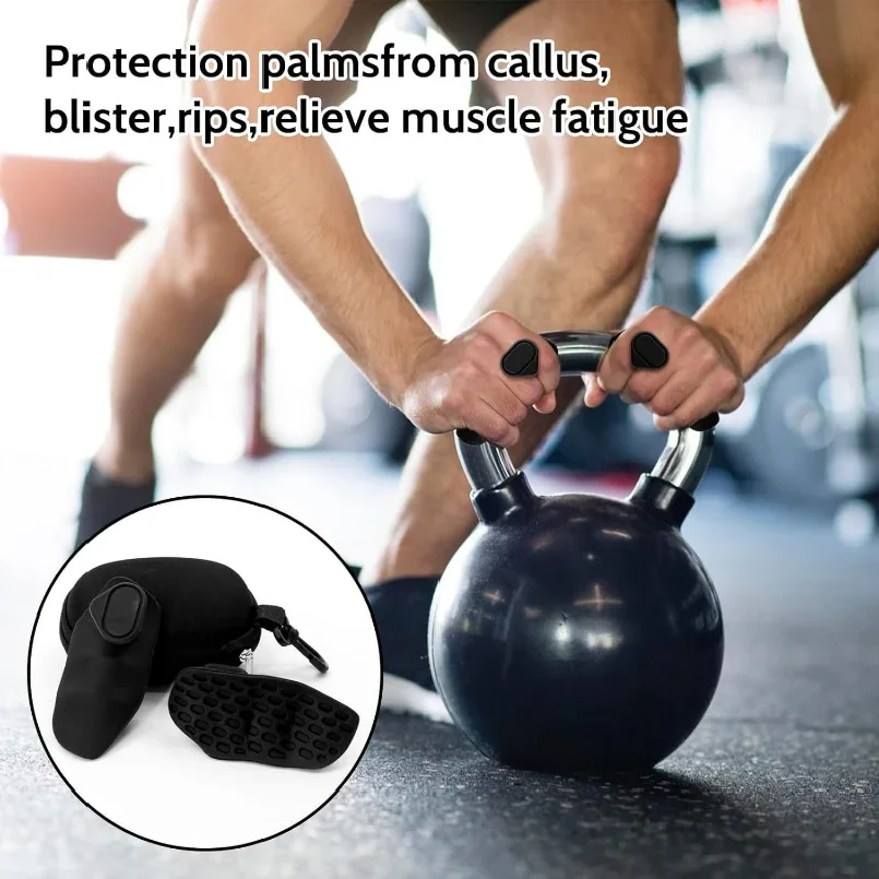 Fitness dumbbell weightlifting silicone palm protection anti-slip grip anti-cocoon grip