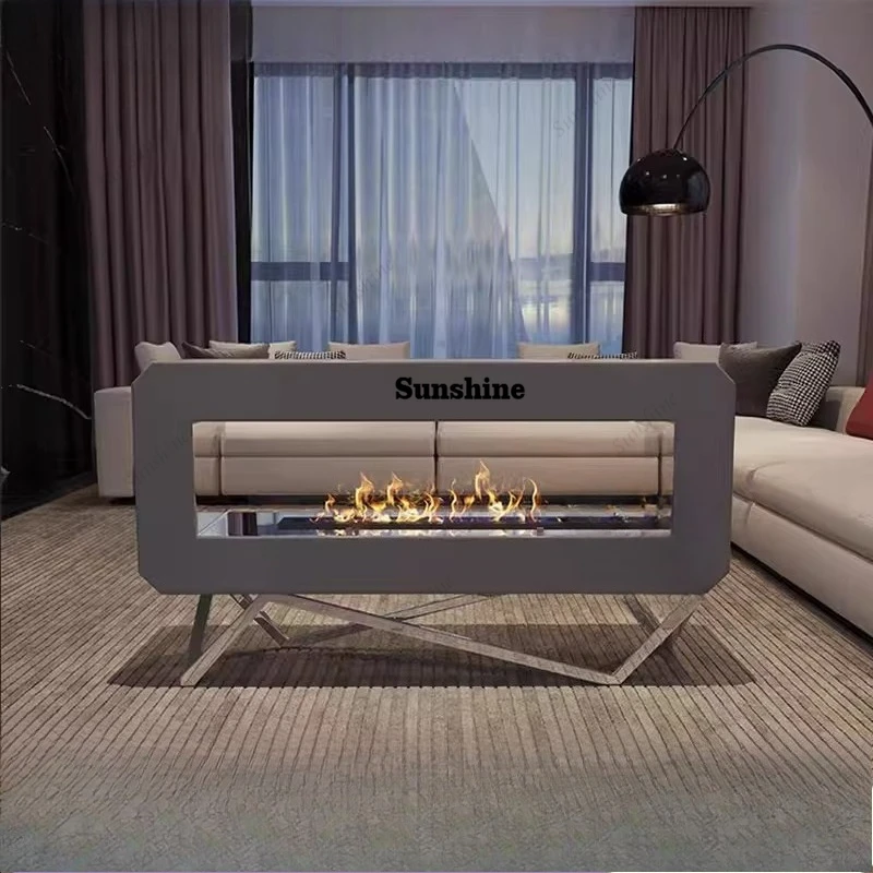 Italian style, humidifier decorative background wall embedded electronic simulation flame fireplace