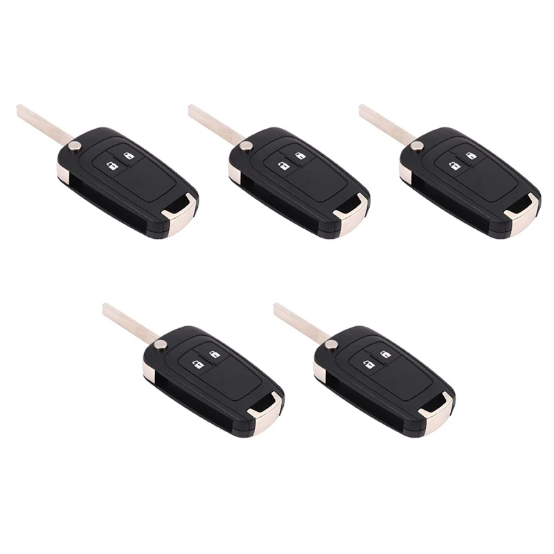 

5X 2 Buttons 434Mhz With ID46 Chip Car Remote Control Key Fob For Chevrolet Aveo Cruze Orlando HU100 Blade