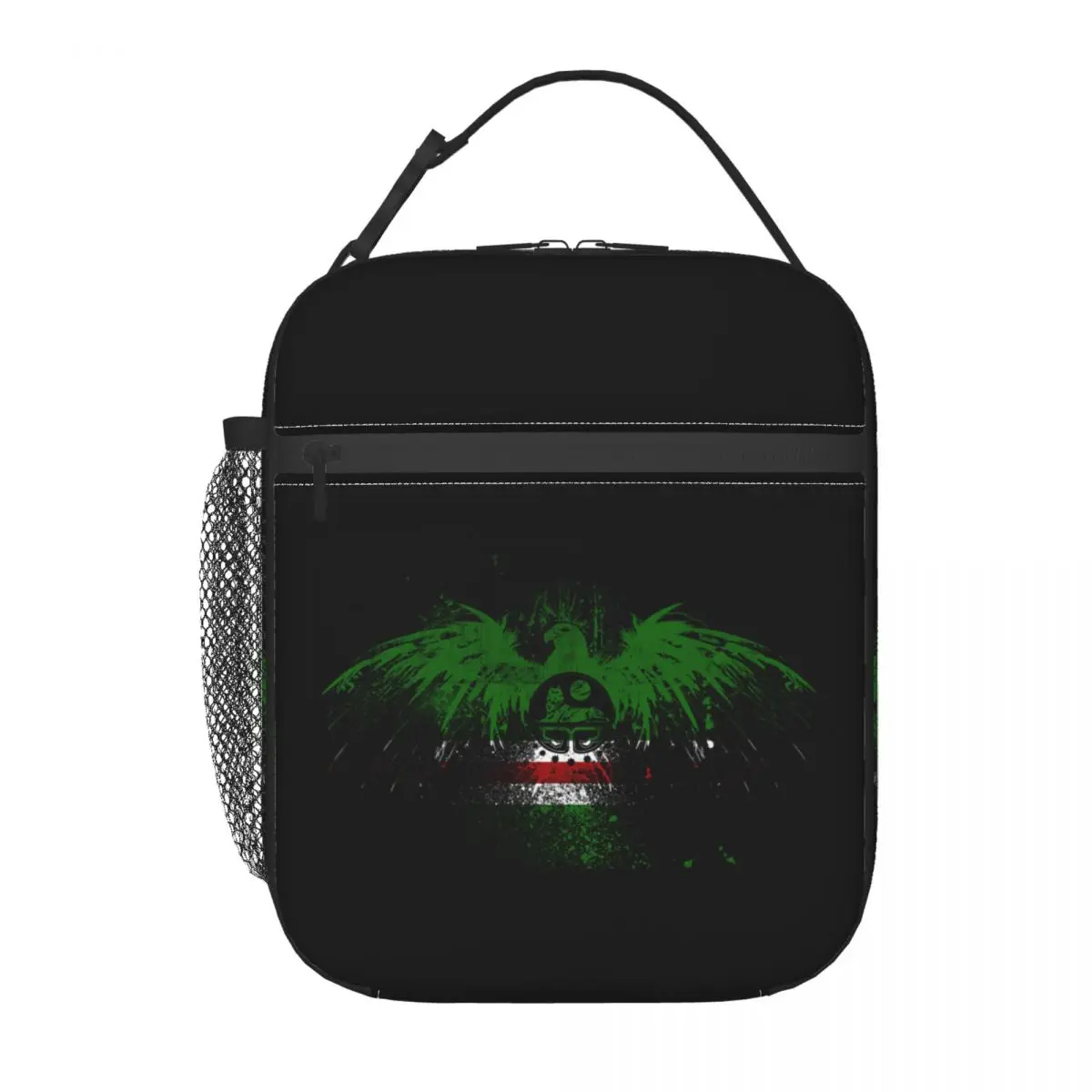 Chechen Flag Portable Lunch Box Women Waterproof Chechnya Power Cooler Thermal Food Insulated Lunch Bag School Children Student