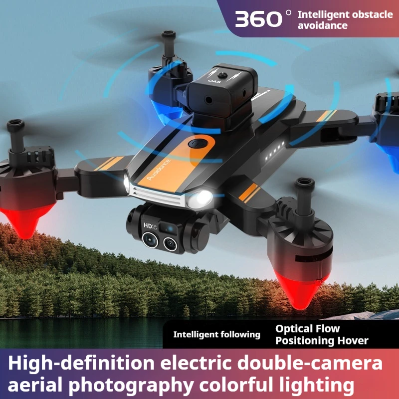 S13 Uav Hd Aerial Photography Quadcopter Optical Flow Positioning Electric Adjustment Lens Remote Control Aircraft Kids Toy Gift