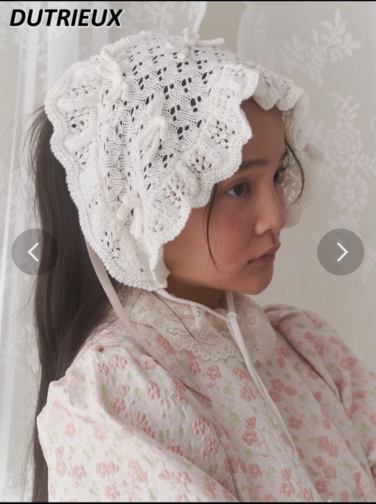 Écharpe de sauna décorative à fleurs pour filles, crochet à main japonais, document solide polyvalent, équipement de sauna à lacets, accessoires pour cheveux pour femmes, doux et mignon