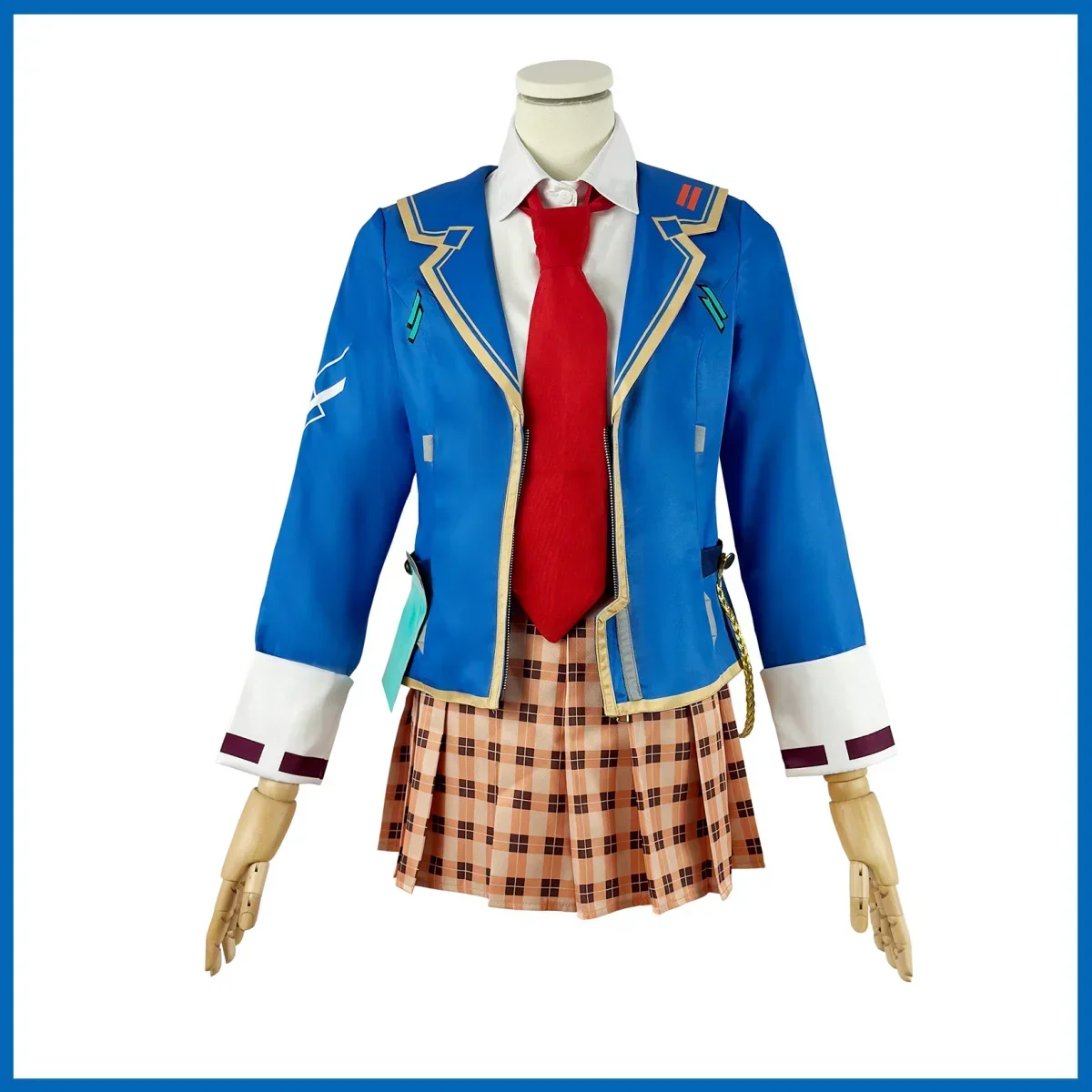 Anime Game Heaven Burns Red Kayamori Ruka Cosplay Costume pour femme, perruque japonaise, uniformes scolaires JK, manteau jupe, joli campus imbibé