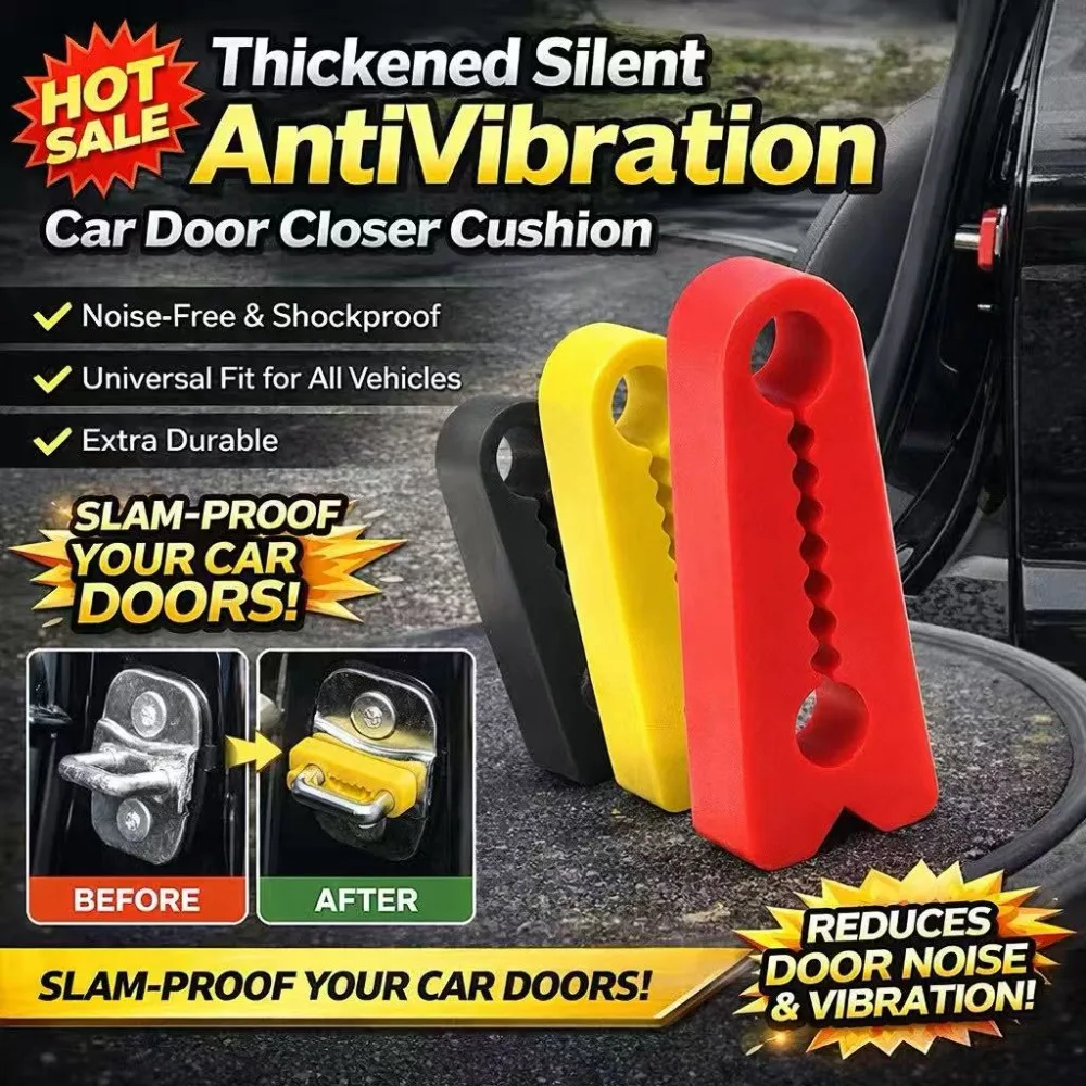 8pcs Car Door Shock Absorber Universal Car Door Buckle Soundproof Deadener Damper Cushion Anti-Vibration Buffer Pad Cars Parts