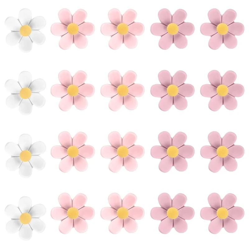  10/20/30Pcs Flower Head Push Pins Decorative Thumb Tacks Bulletin Board Pin for Cork Notice Board Office Supplies