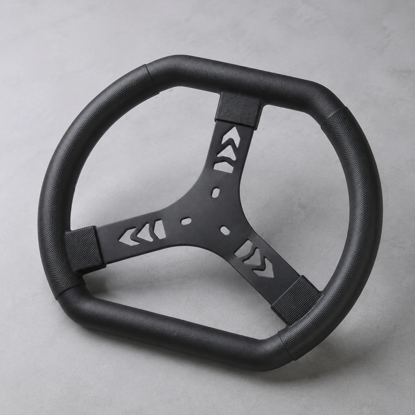 340mm Racing Steering Wheel Rigid Three-Spoke Racing Steering Wheel Sporty Slim for Vehicle Customization, Track Builds