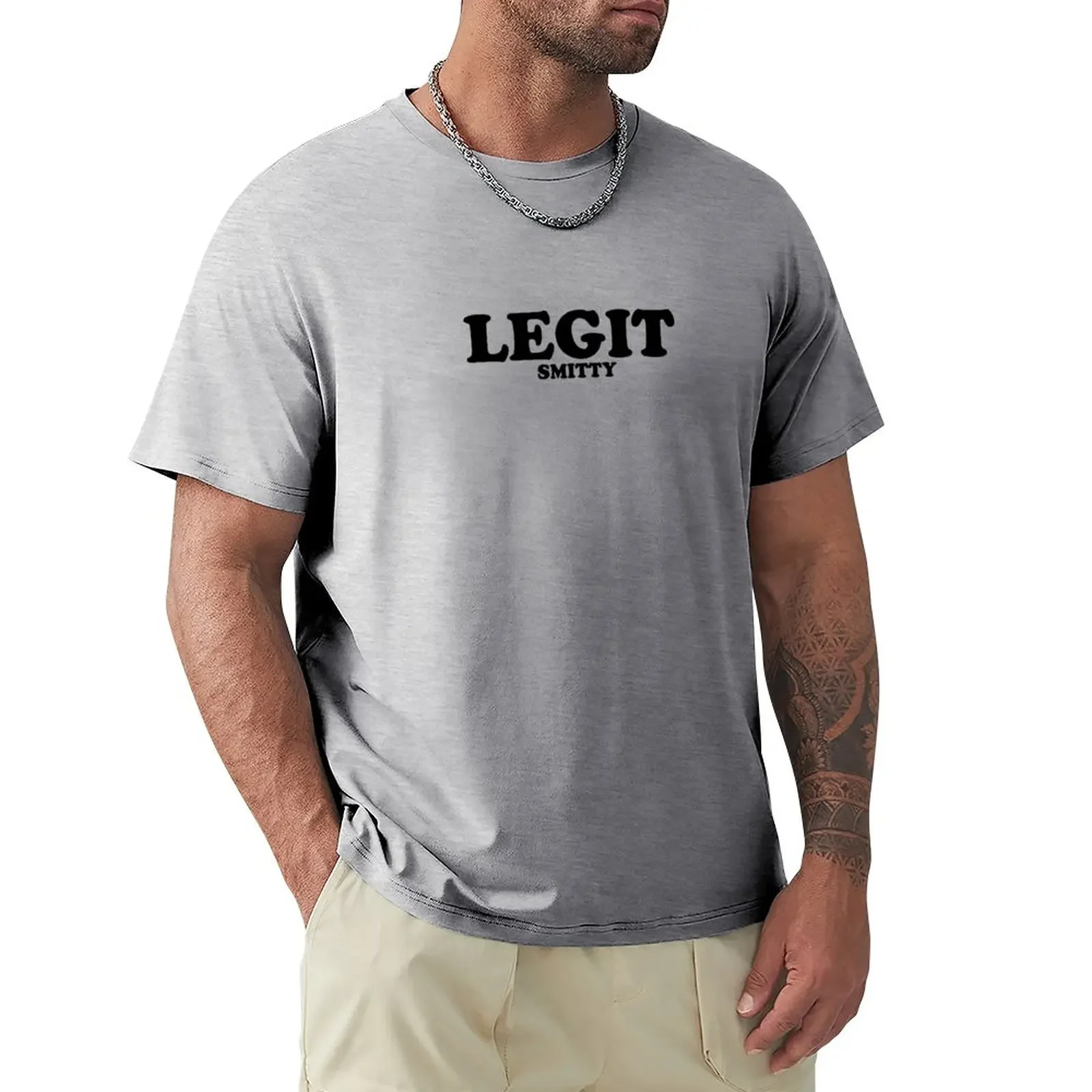 LEGIT smitty T-Shirt oversizeds summer clothes customizeds boys animal print heavyweight t shirts for men