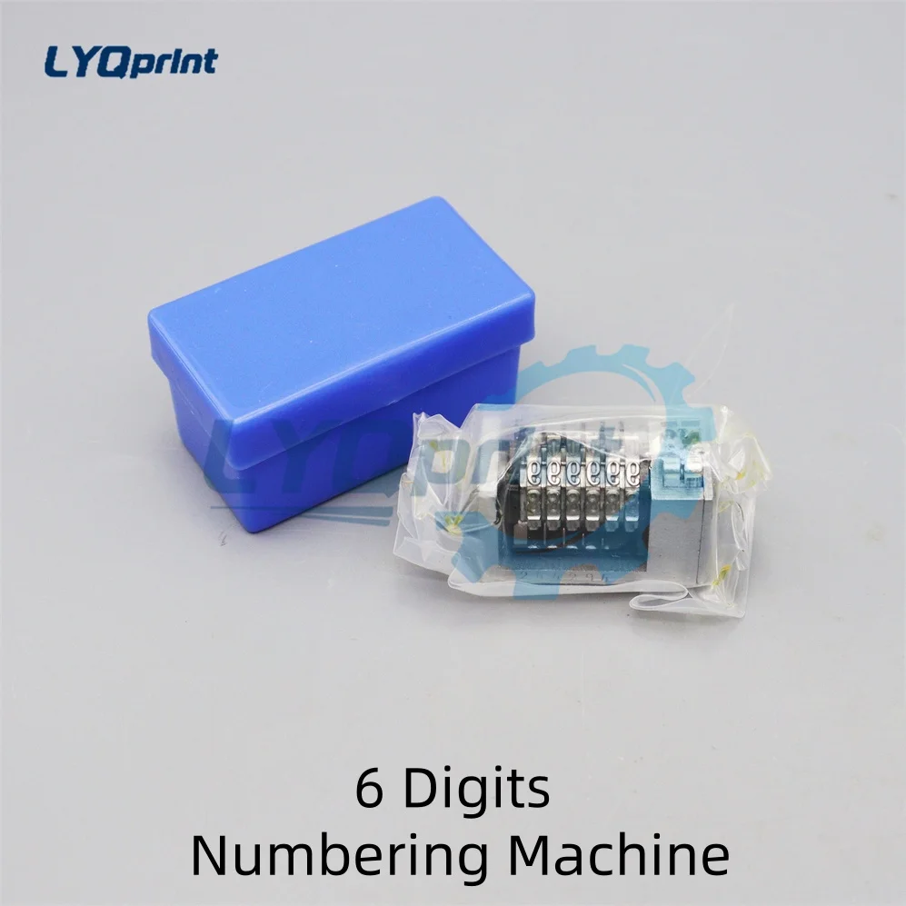 Best Quality 6 digits Numbering machine Platen printing machine number coding 4X8 Cicero printer backward sinkable 2 numbers
