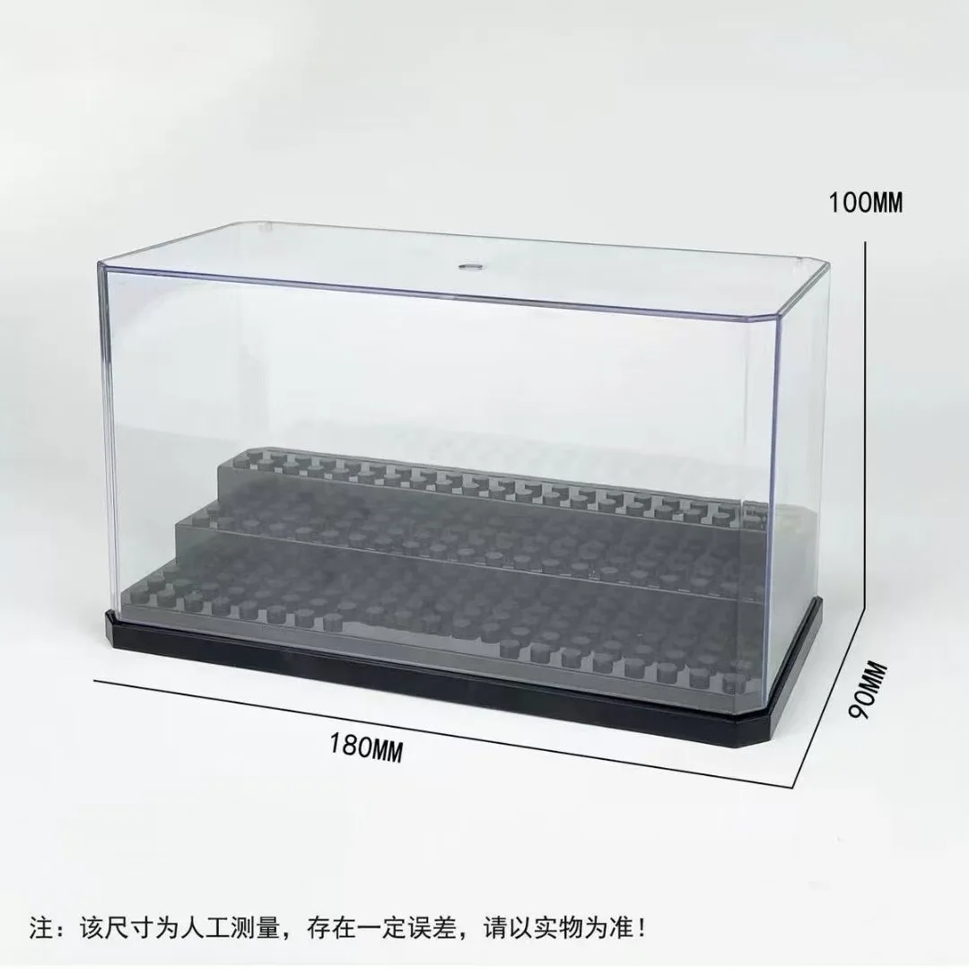 Compatible with Lego small particle building block doll display box rack acrylic board ornaments storage box transparent display view 4
