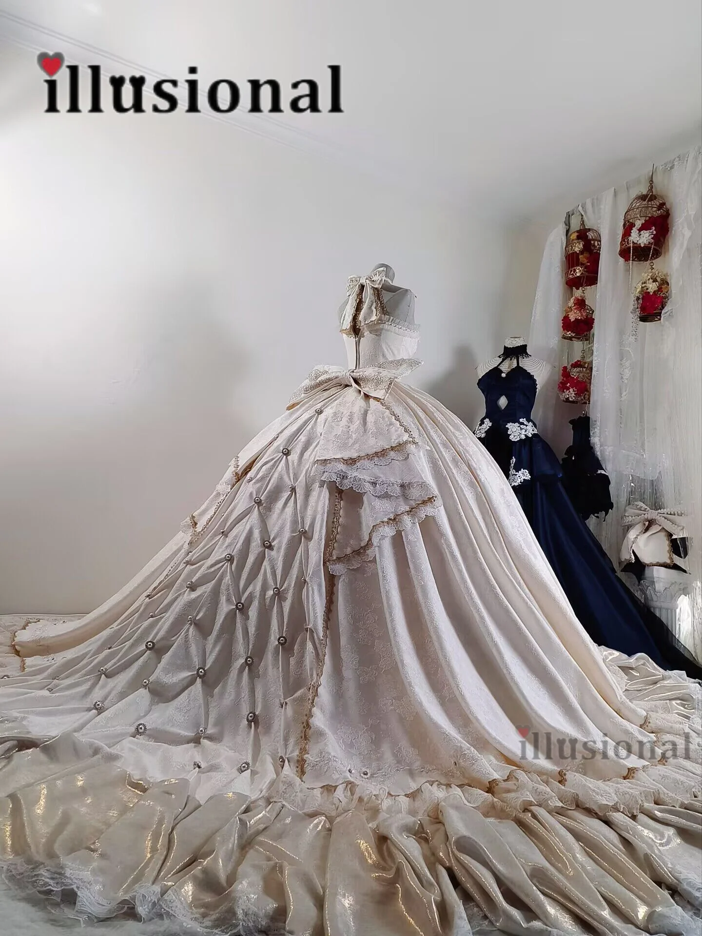 Illusional FGO Fate Saber Altria Pendragon Cosplay Costume Women 10th Anniversary White Wedding Dress High Quality Custom size