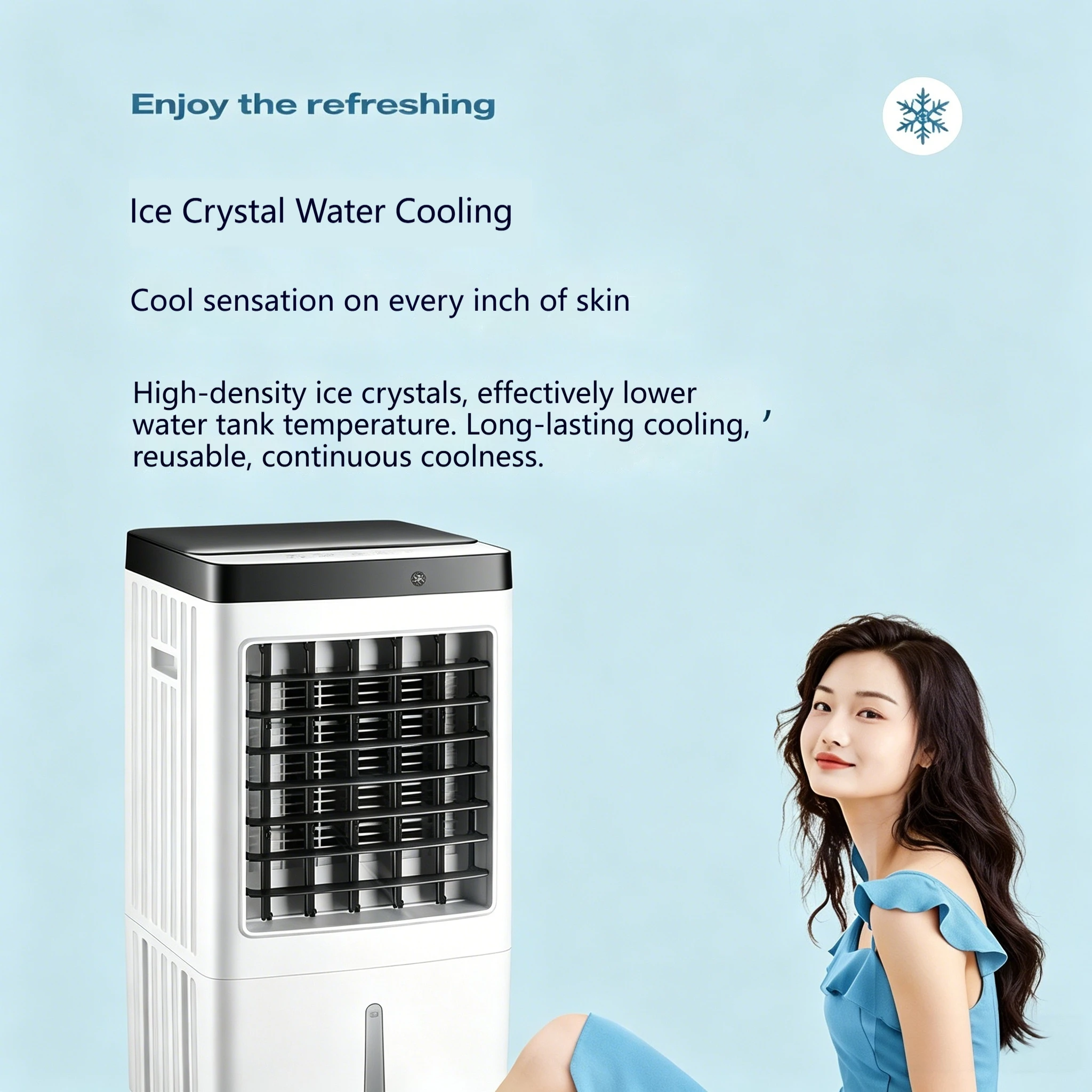 3-in-1 Portable Evaporative Air Cooler with Remote  10L Water Tank Cooling Fan Humidifier for Home Office Room view 4