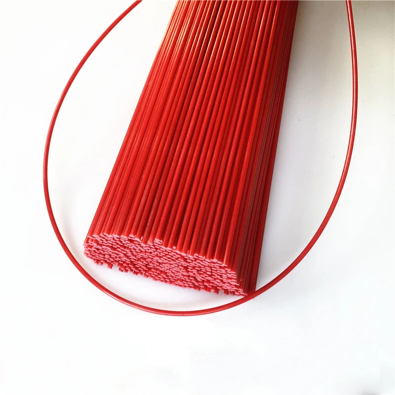 2-10PC Red Glass Fiber Rod 1-15mm Insulation and High Temperature Resistance Solid Fiberglass Bar Length 500mm 1000mm