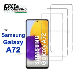 Pellicola salvaschermo per Samsung Galaxy A72 vetro temperato alta alluminio 9H HD custodia trasparente trasparente amichevole