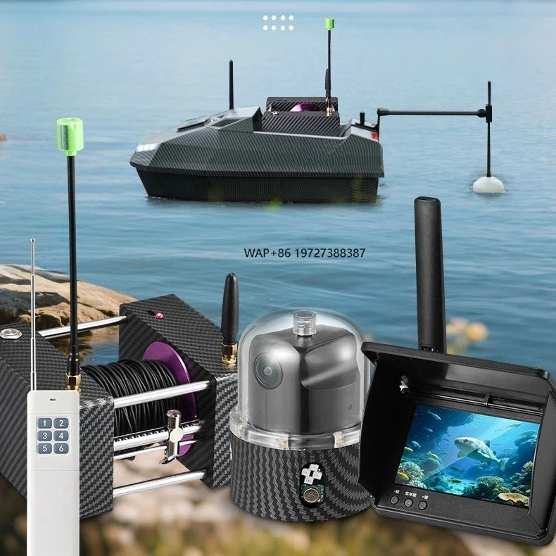 360 Degree Panoramic Rotating Underwater Fish Finder HD LCD Display IP68 Waterproof Portable DC 10V-18V 6 Hours Battery Life