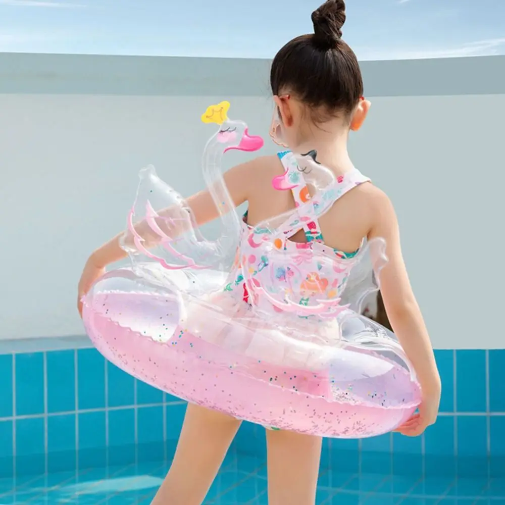 Activity Supplies Beach Sequin Water Sport Accessory Kids Swimming Ring Baby Pool Accessory Children's Inflatable Swimming Ring