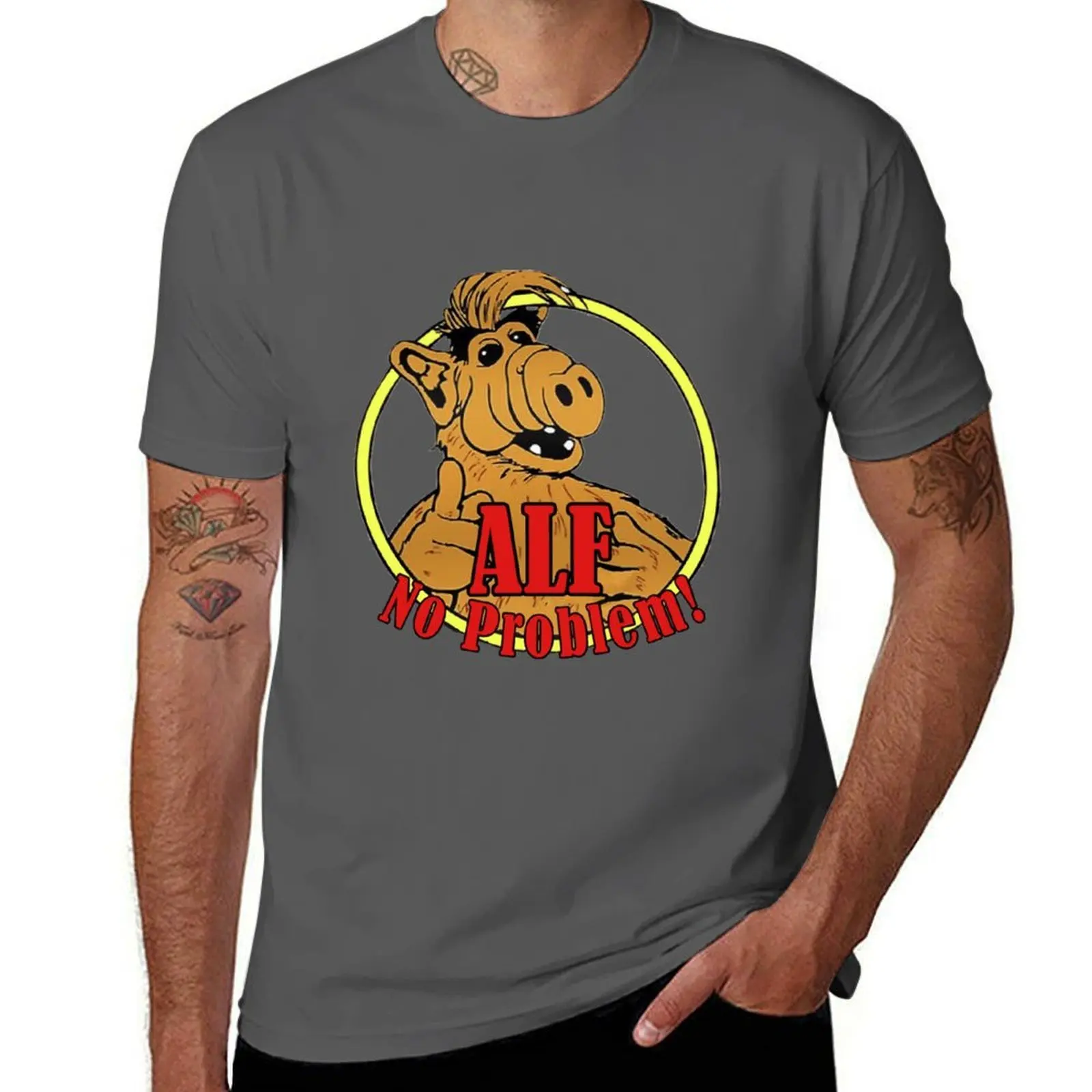 

Alf - Gordon Shumway - TV Sitcoms T-Shirt man graphic t shirt t shirts for man cotton T-Shirt
