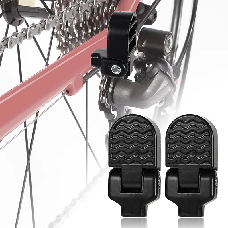 1 Pair Mountain Bike Rear Pedal Foldable Footrest Foot Stand Bicycle Metal Alloy Parts Set Cycling Motor Folding Mini Pedals