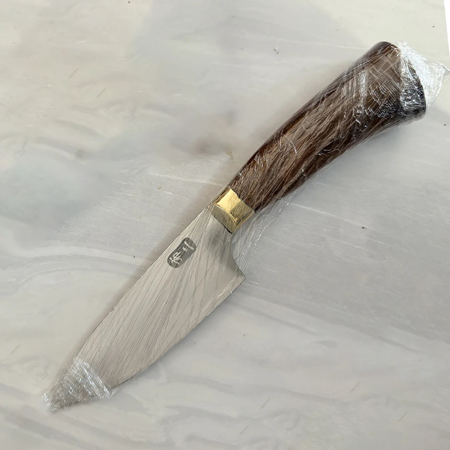 4.5 Inch Utility Knife BG42 Aviation Special Steel Core Blade Paring Barbecue Cleaver Peeling Handmade Forged Kitchen Knives