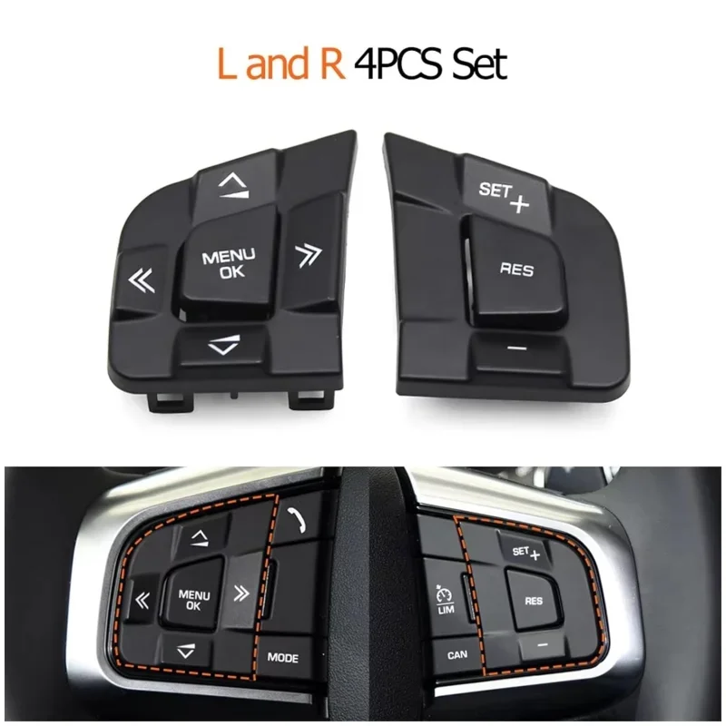 

LR095537 Steering Wheel Switch Button Cover For Land Rover Discovery Sport 2015-2019