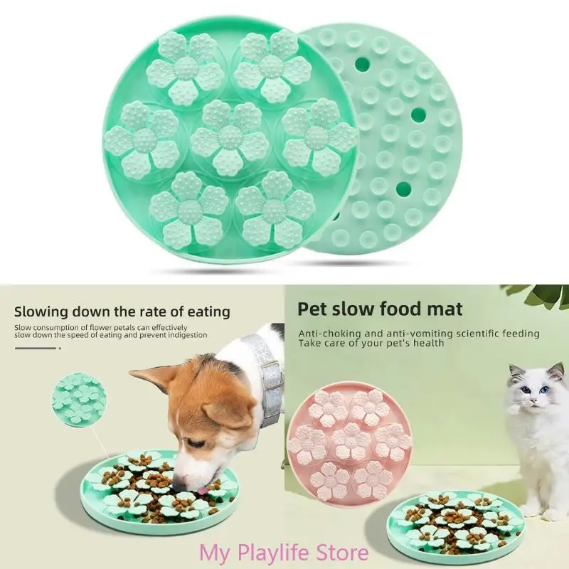 Pet Slow Feeder Mat Dog Snuffle Toy Treat Dispensing Blanket for Dogs Nosework Silicone Pet Chew Toy Reducing Boredom