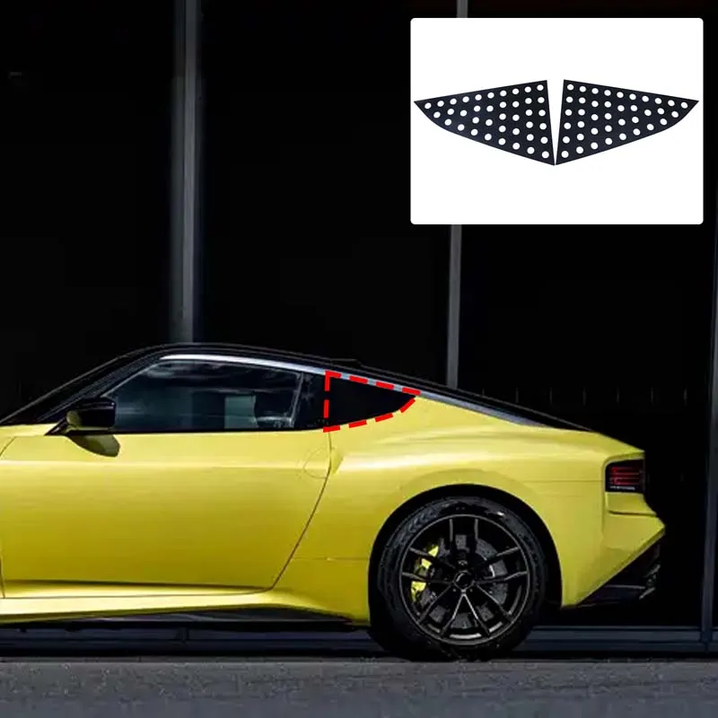 

Для 2021 + Nissan 400Z заднее треугольное окно сотовая панель автомобиля заднее окно треугольная декоративная панель автомобильные аксессуары