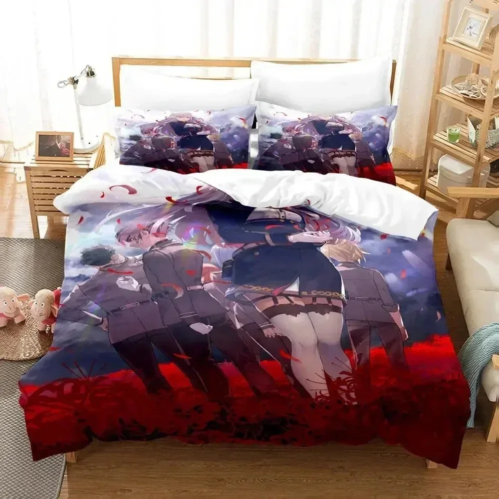 Cartoon 86-Eighty Six Comfortable Duvet Quilt Cover Pillowcase Bedding Set Children Bedroom Decoration Home Textile