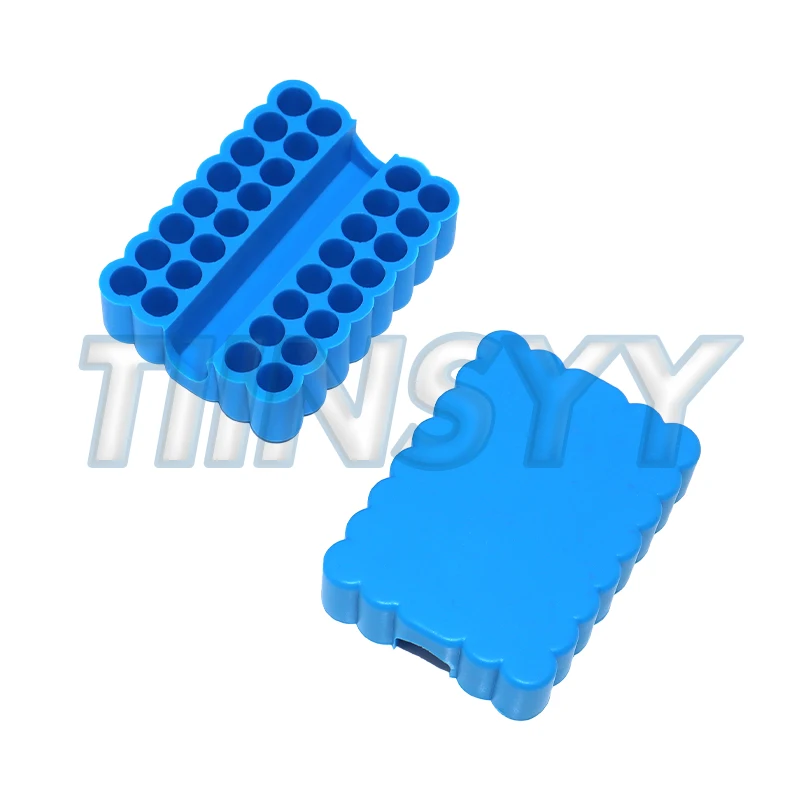 2pcs Bit Holder 32 Holes Bit Hex Shank Organiser Screwdriver Bit Holder Drill For Storage For 6.35MM Shank Storage Box