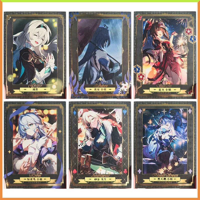 Anime Goddess Story DIY ACG Tabletop Games Metal Cards Firefly Yomi Aventurine Toys for boys Collectible Cards Birthday Present