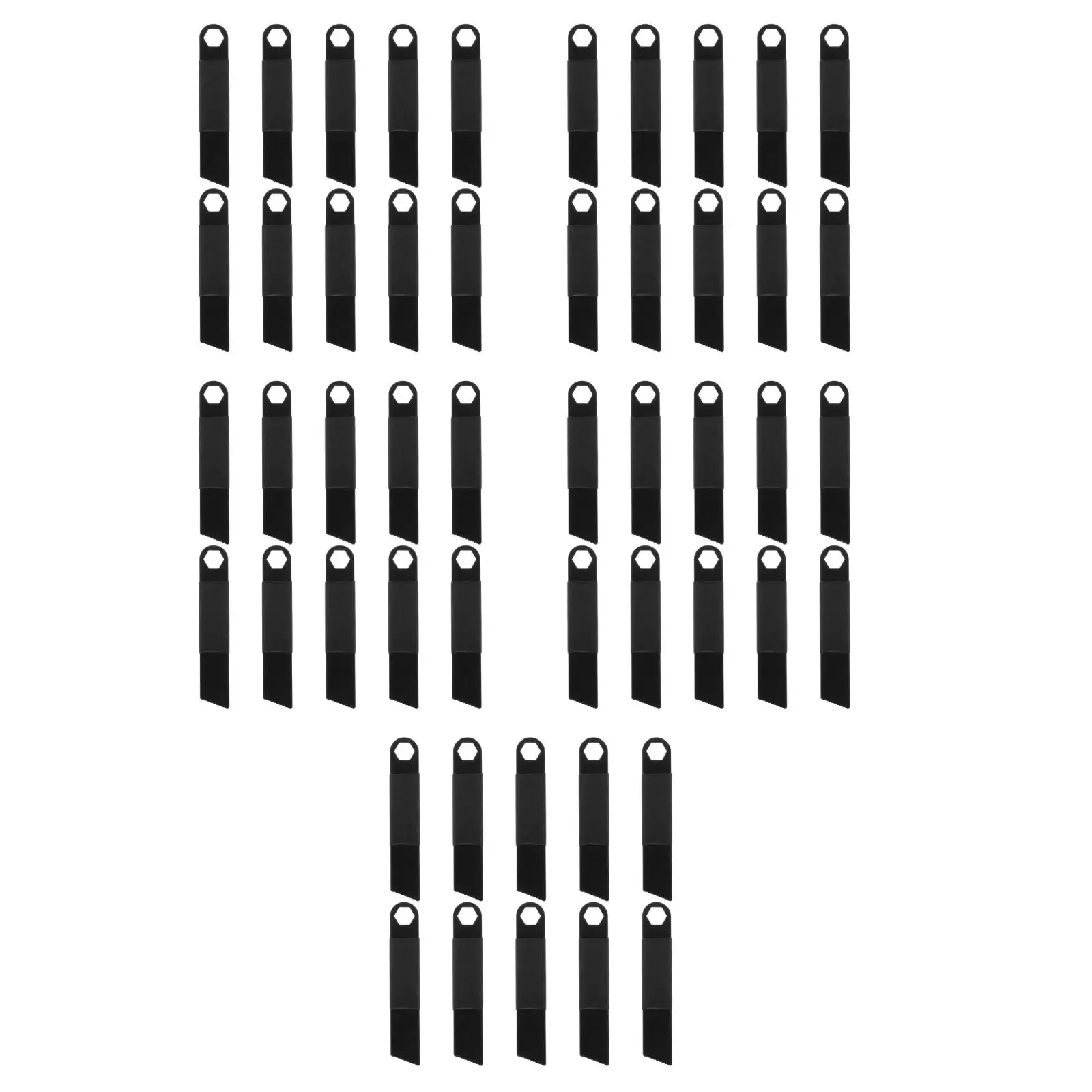 

5pcs 5 Count Camping Supplies Fire Lighters Convenient Steel Flint Rod Striker Black Starting Starter