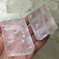 1pc Wholesale Clear Optical Calcite Raw Cube Iceland Spar Slab Natural Energy Rough Crystal Minerals Healing Stones Witchcraft 4