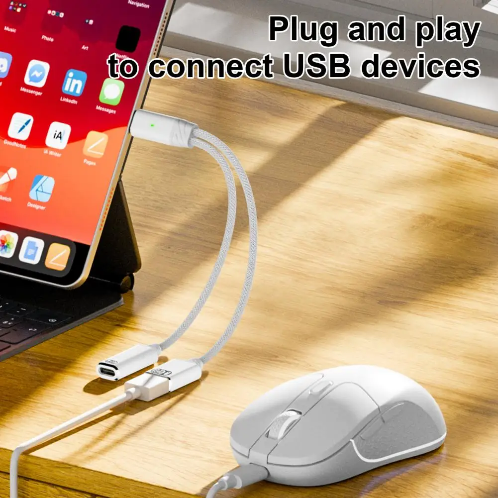 Apple 장치용 고속 충전 케이블 Usb3.0 변환 헤더 노트북용 고속 100w Pd Usb-c Otg 충전 데이터 어댑터 케이블