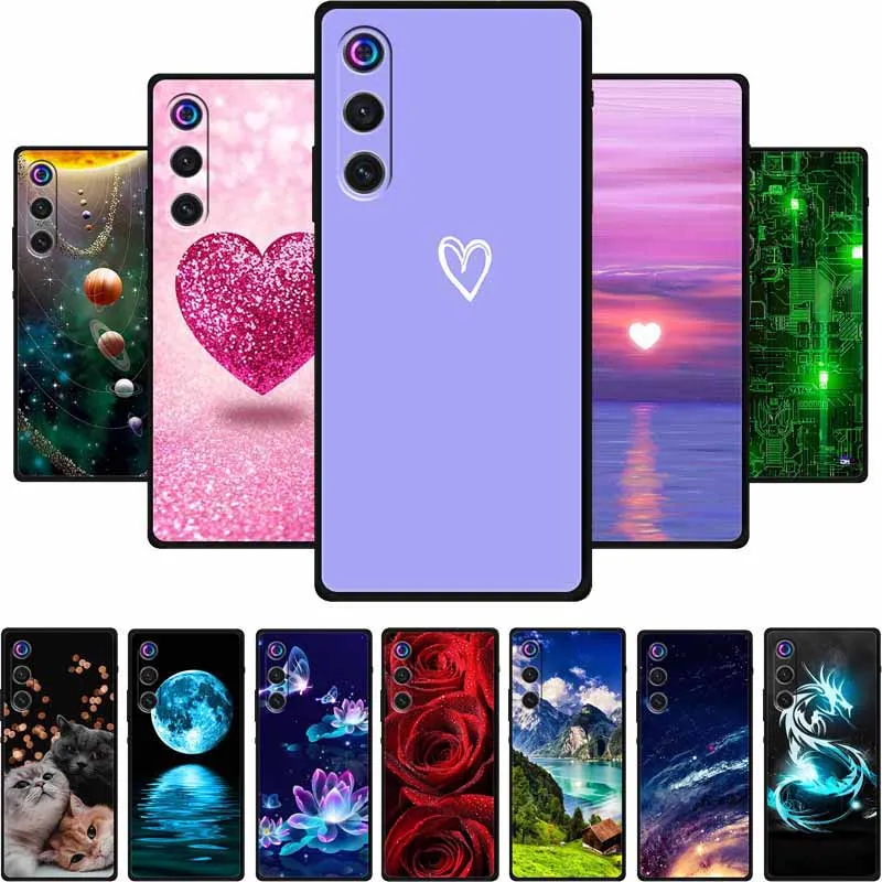 Для ZTE Nubia RedMagic 10 Air Case 10 Air Coque Черный силиконовый мягкий чехол для телефона Nubia Red Magic 10 RedMagic10 Air